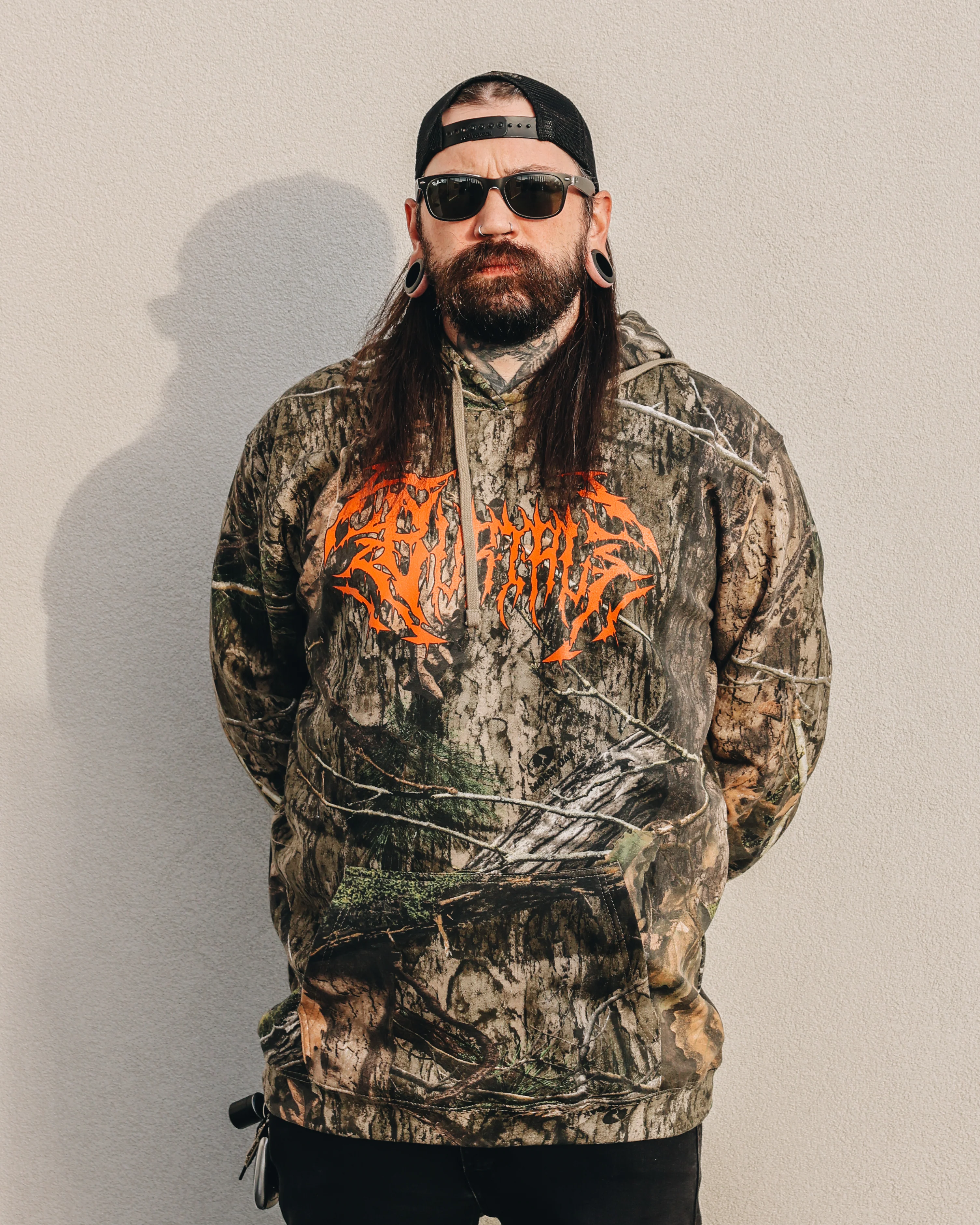 Mossy Oak Death Metal Logo Camo Hoodie - Image 2