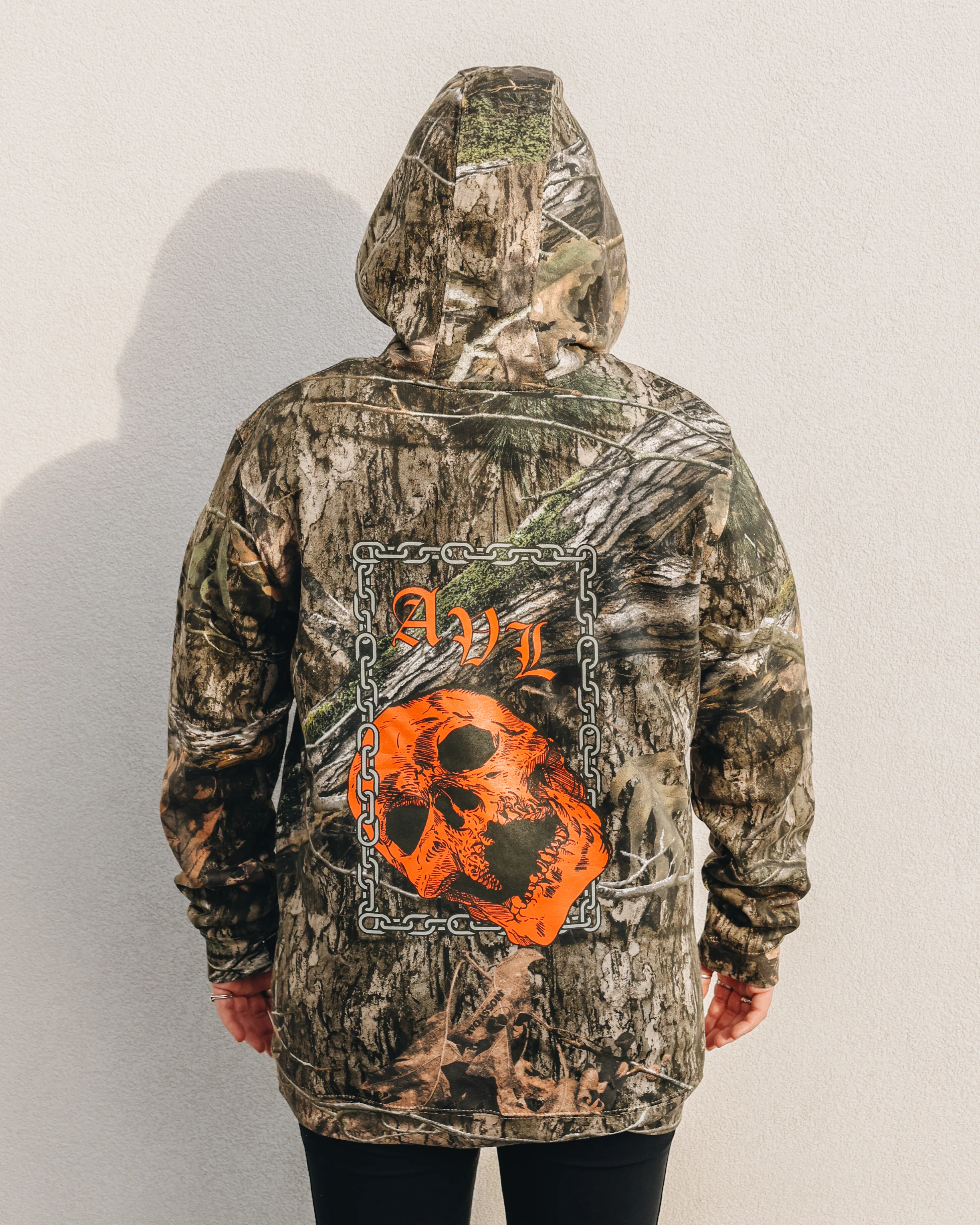 Mossy Oak Death Metal Logo Camo Hoodie - Image 3